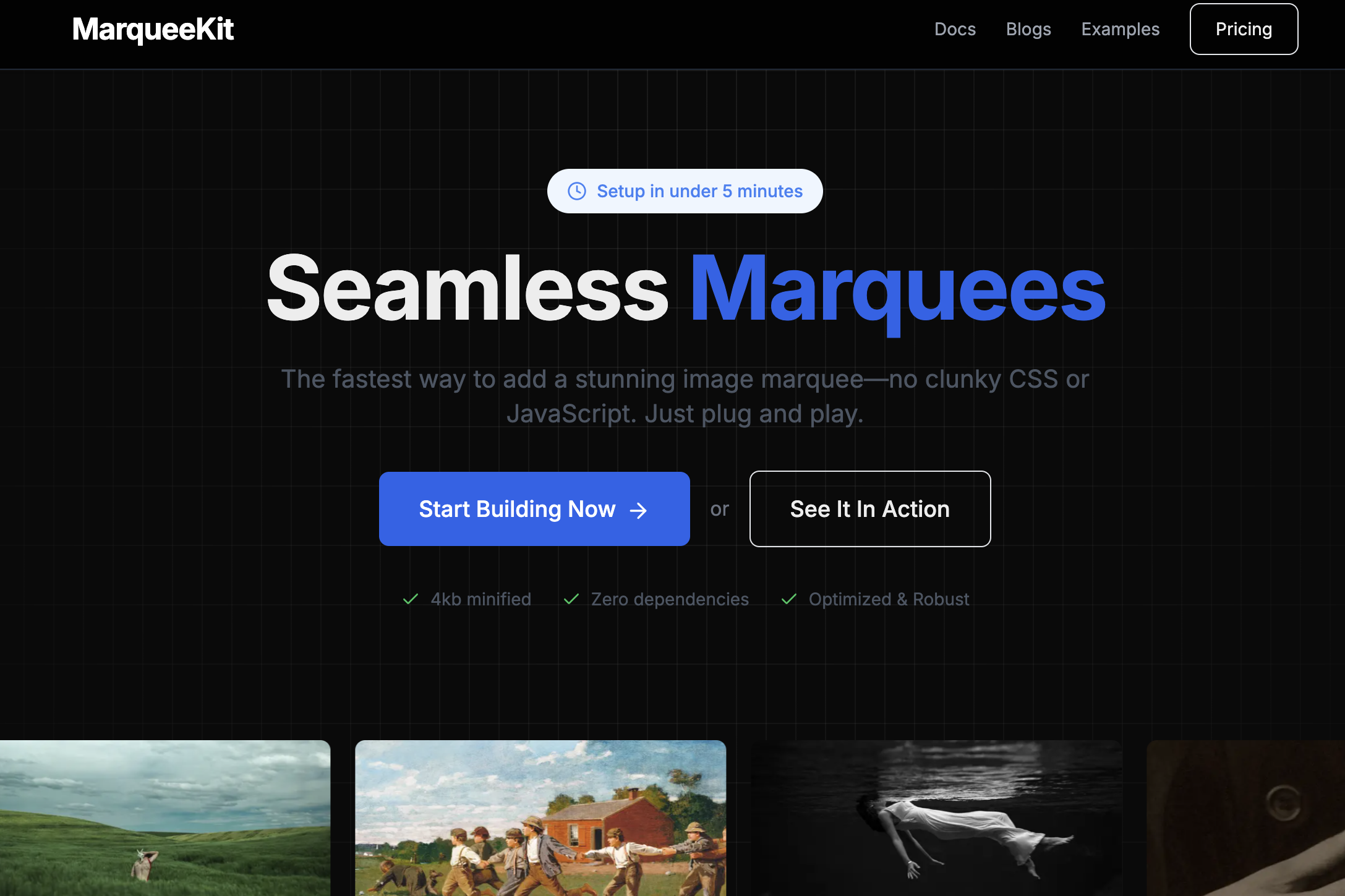 Marquee Kit - Responsive Web App